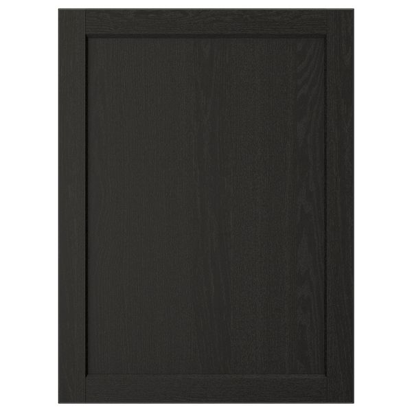 Дверь, черная морилка 60x80 см IKEA LERHYTTAN ЛЕРХЮТТАН 503.565.02 - фото 1