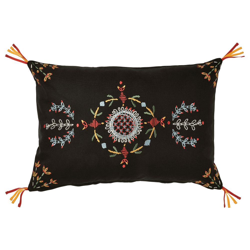 Чехол на подушку, 40x58 см, черный IKEA VINTERFINT 705.607.95 - фото 1