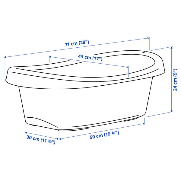 IKEA в интерьере - схема-чертеж с размерами