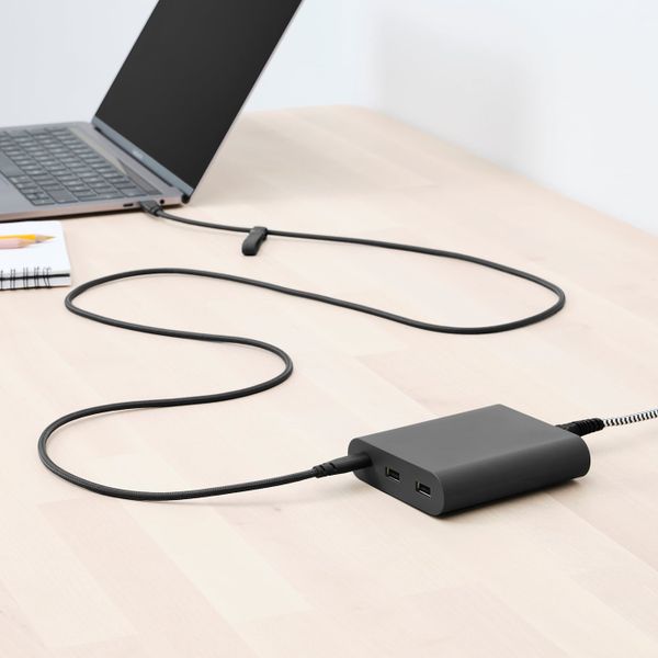 Кабель с разъемами USB-C, темно-серый 1.5 м IKEA LILLHULT ЛИЛЛЬХУЛЬТ 804.915.46 - фото 3