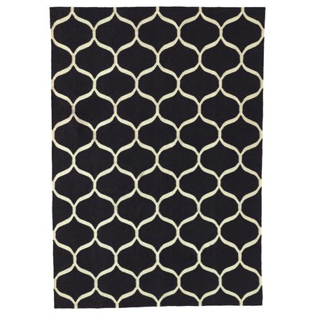 Ковер безворсовый, сетчатый орнамент ручная работа, сетчатый орнамент белый синий 170x240 см IKEA СТОКГОЛЬМ 2017 503.526.60