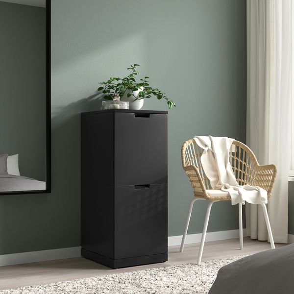 Комод с 2 ящиками, антрацит, 40x99 см IKEA NORDLI НОРДЛИ 992.765.37 - фото 5