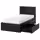 MALM Каркас кровати+2 кроватных ящика - черно-коричневый/Lönset 90x200 см