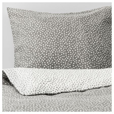 Пододеяльник и 1 наволочка ВИНТЕР 2017, серый, белый (150x200/50x70 см)