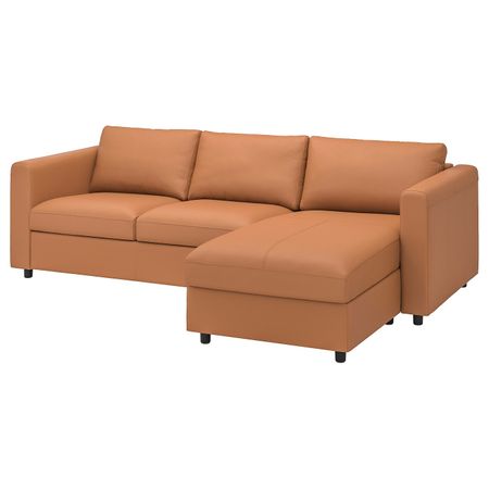 3-местный диван, с козеткой/Гранн/Бумстад золотисто-коричневый IKEA VIMLE ВИМЛЕ 493.066.93