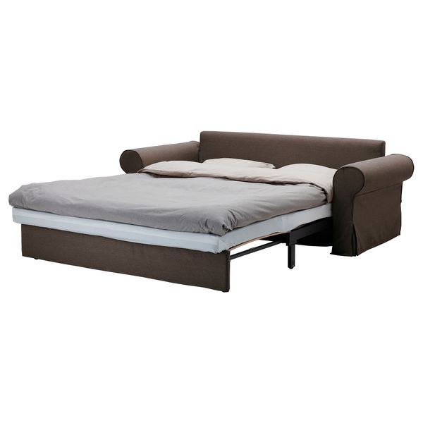 Диван-кровать 3-местный БАККАБРУ / МАРИЕБЮ, Йонсбуда коричневый - фото 2