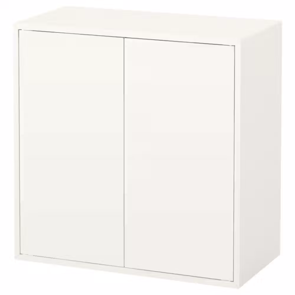 EKET Шкаф с 2 дверцами и 1 полкой - белый 70x35x70 см - фото 1