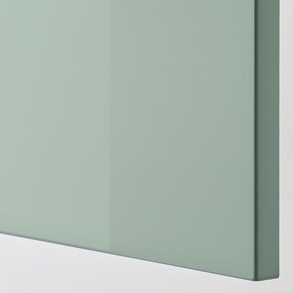 Дверь, глянцевый светлый серо-зеленый, 60x64 см IKEA СЕЛЬСВИКЕН 903.640.53 - схема-чертеж с размерами