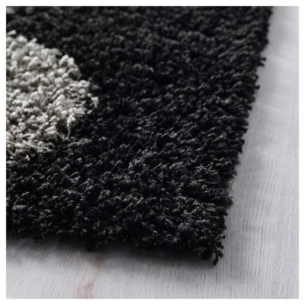Ковер, длинный ворс ХИННЕРУП, черный (133x195 см) - фото 2