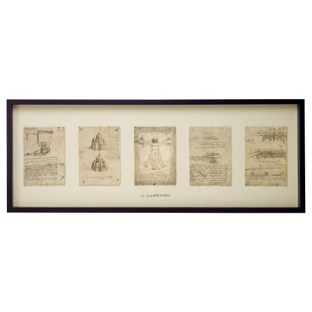 Картина ОЛУНДА, рисунки (103x39 см)