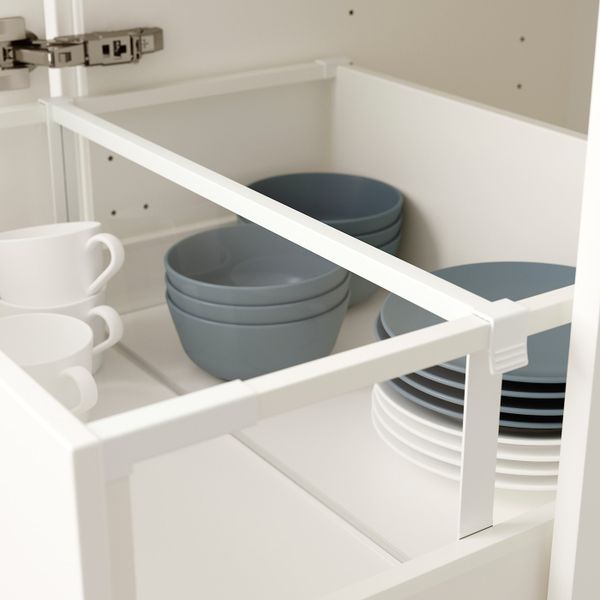 Разделить для высокого ящика, белый/прозрачный 60 см IKEA MAXIMERA МАКСИМЕРА 203.677.43 - схема-чертеж с размерами