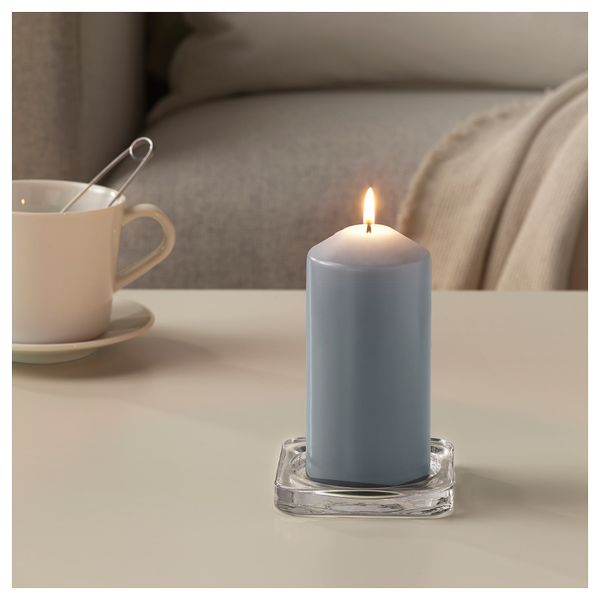 Неароматическая свеча формовая ДАГЛИГЕН, серый (14 см) - схема-чертеж с размерами