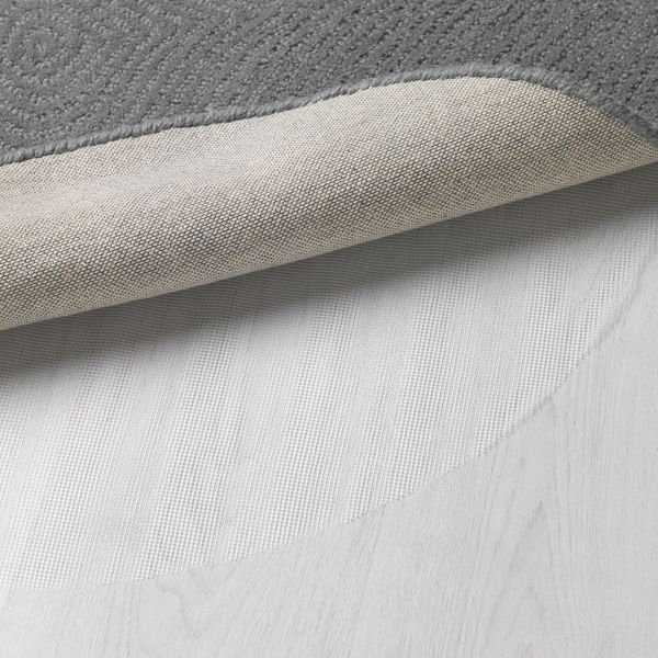 Ковер, короткий ворс, светло-серый 90 см IKEA ВОСТРУП 504.185.00 - фото 4