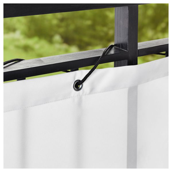 Балконный экран ДИНИНГ, белый (250x80 см) - схема-чертеж с размерами