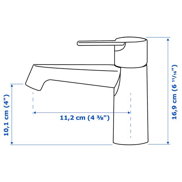 IKEA в интерьере - схема-чертеж с размерами
