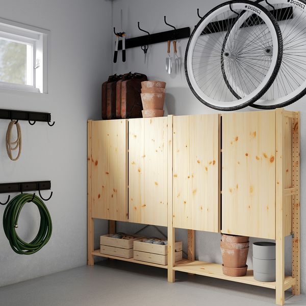 2 секции, полки, шкаф, 174x30x124 см, сосна IKEA IVAR ИВАР 493.909.79 - фото 3