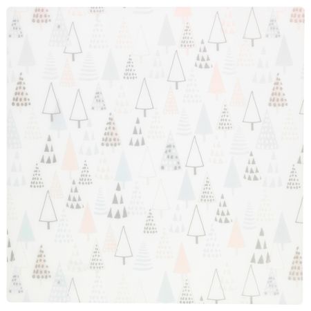 Салфетка под прибор ВИНТЕР 2015, белый в форме дерева (37x37 см)