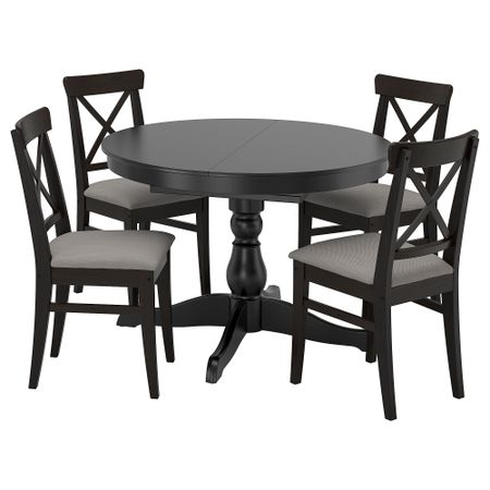 Стол и 4 стула, 110, 155 cm IKEA INGATORP ИНГАТОРП, INGOLF ИНГОЛЬФLF ИНГОЛЬФ 094.833.34