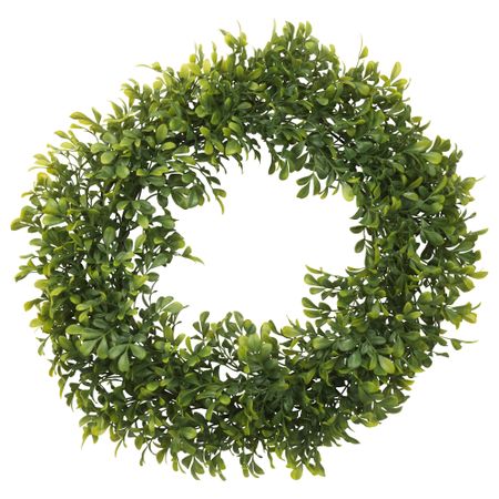 Искусственный венок СМИККА, д/дома/улицы, самшит (45 см)