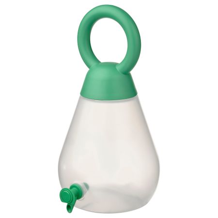 Кувшин с краном, 4 л, прозрачный/ярко-зеленый IKEA SOMMARFLOX 105.493.86