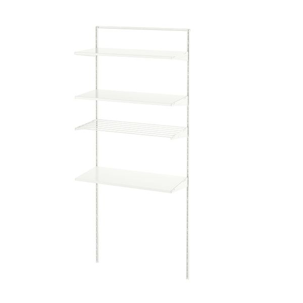 Комбинация для прачечной, белый/металлический 82x40x201 см IKEA BOAXEL БОАКСЕЛЬ 393.324.09 - фото 1