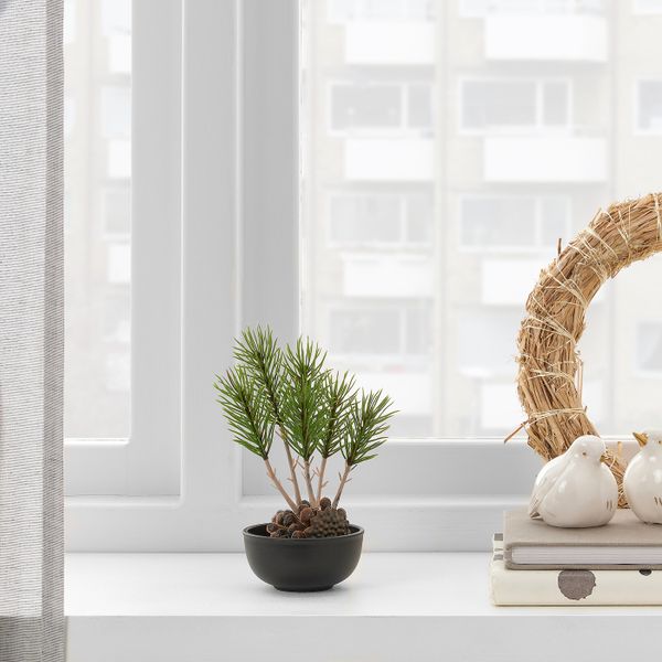Искусственное растение и кашпо, для дома, улицы Сосна 8.5 см IKEA FEJKA ФЕЙКА 204.966.17 - фото 2