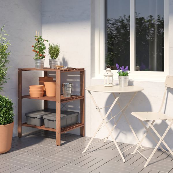 Стеллаж, для сада, 70x50x90 см, коричневая морилка IKEA TORDH ТУРД 993.164.11 - фото 4