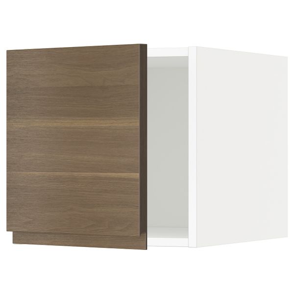 Верхний шкаф, белый/Воксторп грецкий орех 40x40 см IKEA METOD МЕТОД 492.249.37 - схема-чертеж с размерами