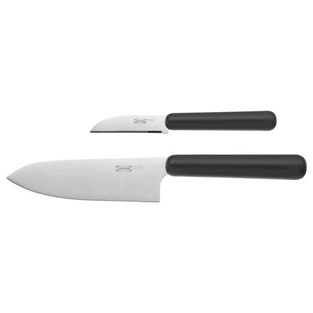 Набор ножей, 2 предм, серый IKEA FÖRDUBBLA ФОРДУББЛА 204.367.89