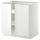 Напольный шкаф с полками, 2 дверцами, белый, Ringhult белый, 80x60 см IKEA METOD МЕТОД 894.587.50