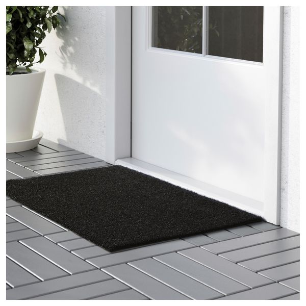 Придверный коврик ОПЛЕВ, д/дома/улицы черный (50x80 см) - схема-чертеж с размерами
