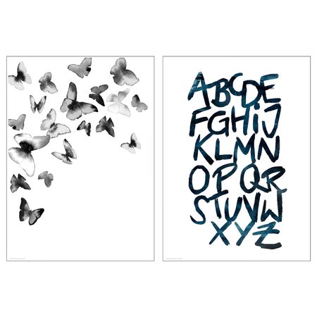 Постер, Бабочки 50x70 см IKEA BILD БИЛЬД 505.076.38