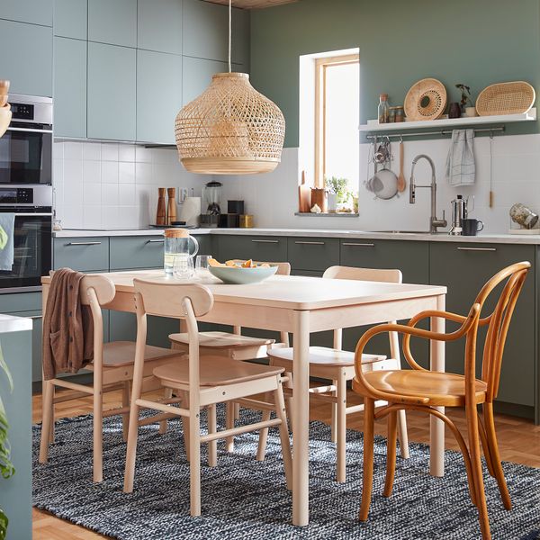 Стол и 4 стула, береза, береза, 155, 210x90x75 см IKEA RÖNNINGE РЁННИНГЕ, RÖNNINGE РЁННИНГЕ 793.887.67 - фото 4