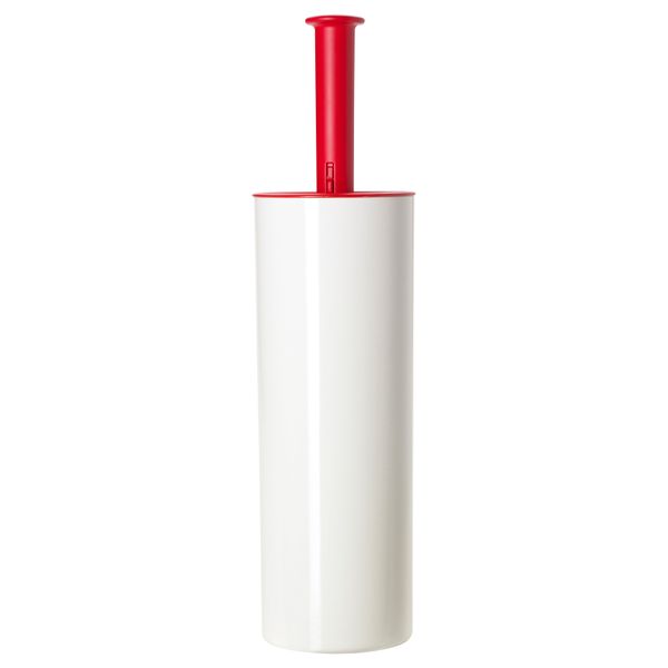 Щетка для унитаза ЛОСШЁН, белый/красный - фото 1