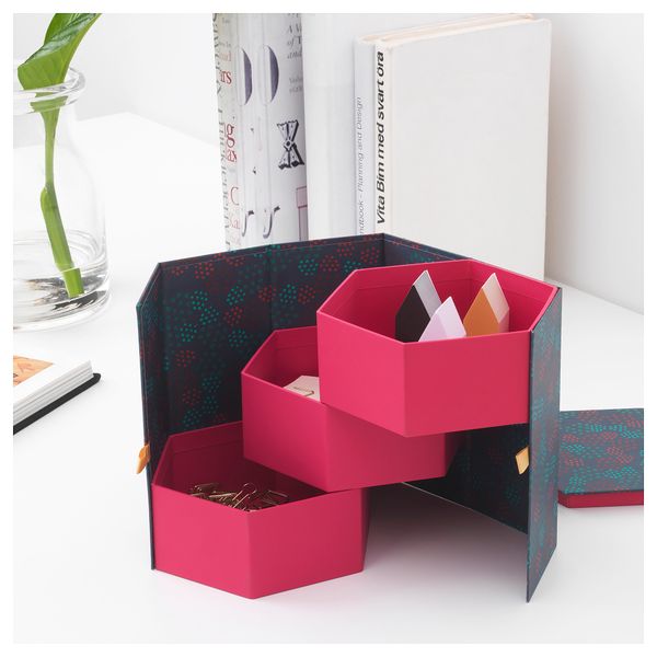 Декоративная коробка АНИЛИНАРЕ, красный, зеленый (14x16 см) - фото 3