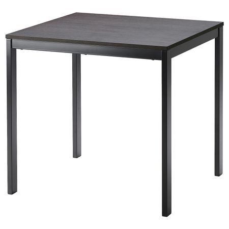 Раздвижной стол, черный/темно-коричневый 80/120x70 см IKEA VANGSTA ВАНГСТА 004.201.57