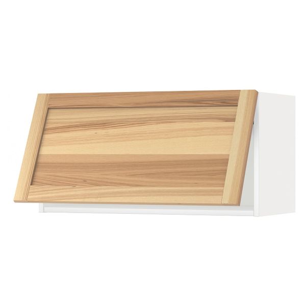 Навесной горизонтальный шкаф, белый/Торхэмн ясень 80x40 см IKEA METOD МЕТОД 193.939.03 - схема-чертеж с размерами