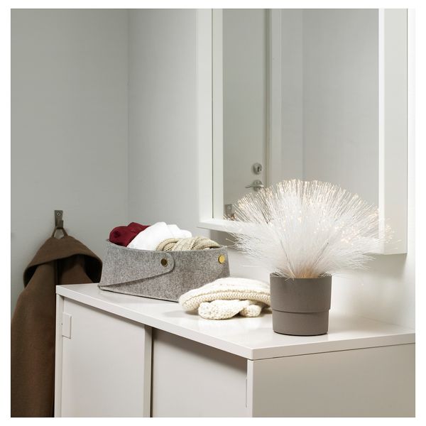 Искусственное растение с подсветкой ФЕЙКА, с батарейным питанием, Сосна белый (9 см) - фото 3