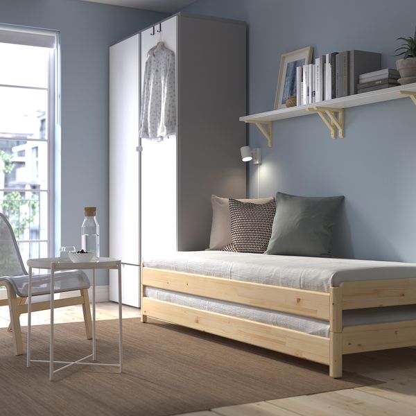 Штабелируемые кровати с 2 матрасами, 80x200 см, сосна, Åsvang жесткий IKEA UTÅKER УТОКЕР 094.281.30 - фото 4