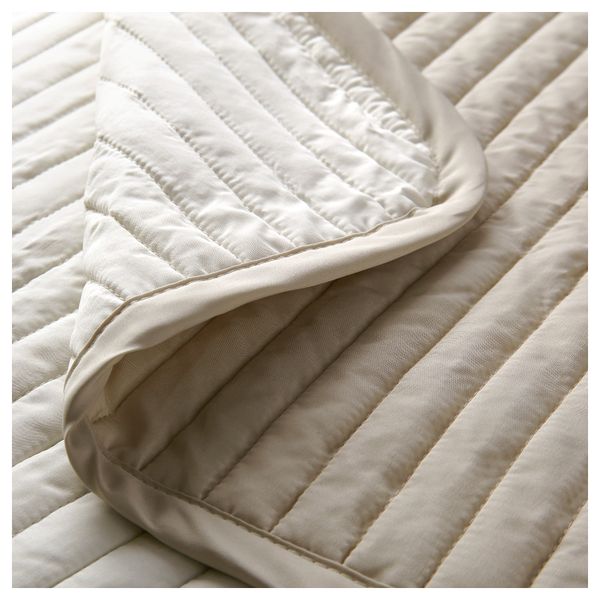 Покрывало и 2 чехла на подушку КАРИТ, бежевый - фото 2