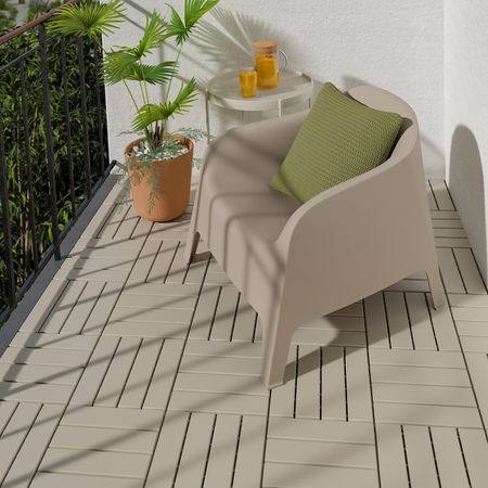 Настил, для/улицы, бежевый 0.81 м² IKEA RUNNEN РУННЕН 404.767.36