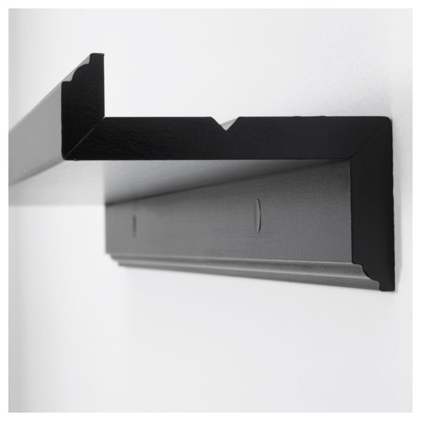 Полка для картин МАРИЕТОРП, черный (75 см) - схема-чертеж с размерами