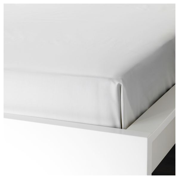 Простыня СЁМНТУТА, белый - схема-чертеж с размерами