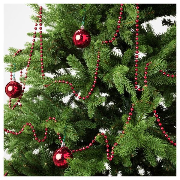 Гирлянда ВИНТЕР 2016, жемчужины красный (5 м) - схема-чертеж с размерами