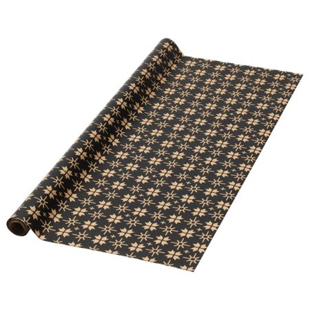 Рулон оберточной бумаги ВИНТЕР 2016, черный, естественный (5x0.7 м)