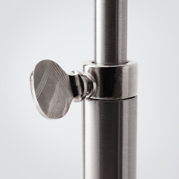 Светильник напольный, никелированный/белый IKEA АЛЭНГ 703.822.89 - схема-чертеж с размерами