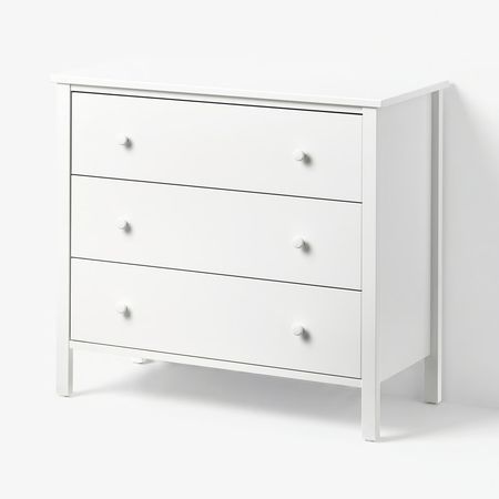 KILBERGET Комод с 3 ящиками - белый 86x78 см