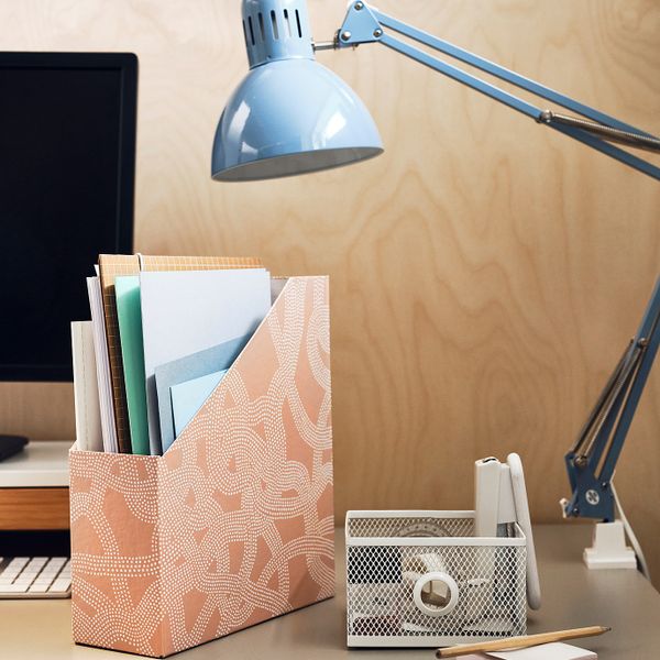 Подставка для журналов, с рисунком/розовый IKEA TJENA ТЬЕНА 705.117.43 - фото 4