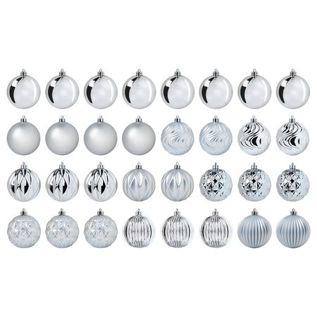 Украшение, шар, серебристый 8 см IKEA VINTER 2021 ВИНТЕР 2021 004.989.62