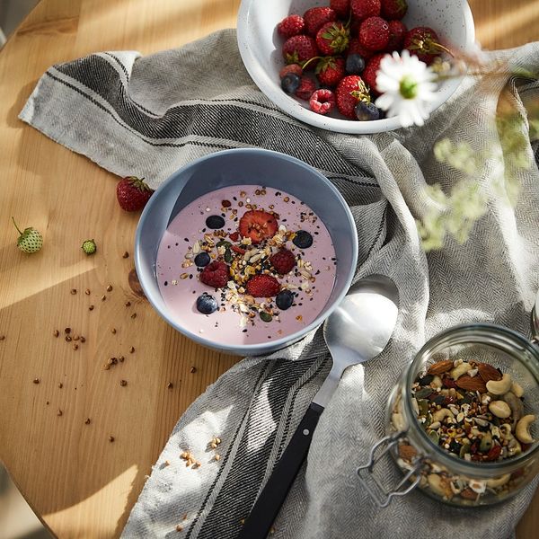 Миска, серо-синий 14 см IKEA DINERA ДИНЕРА 804.114.65 - схема-чертеж с размерами